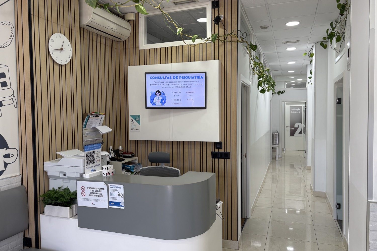 Recepción de Centro Medicae